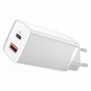 Зарядно устройство Baseus CCGAN2L-B02 65W, бял на супер цени
