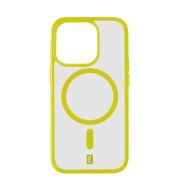 Гръб Cellular Line Pop Mag за  Apple iPhone 15 Pro Max, прозрачен/зелен на супер цени