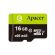 16GB microSDHC Apacer AP16GMCSH10U3-R + Адаптер, Черен / Зелен изображение 2