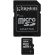 16GB microSDHC Kingston + SD Adapter, черен на супер цени