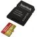 32GB microSDHC SanDisk Extreme Plus + SD Адаптер, червен/златист на супер цени