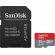 32GB microSDHC SanDisk Ultra + SD адаптер, червен/сив изображение 2