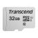 32GB microSDHC Transcend + SD Adapter, черен/сребрист на супер цени