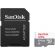 64GB microSDHC SanDisk Ultra + SD адаптер, бял/сив изображение 1