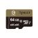 64GB microSDXC Apacer AP64GMCSX10U4-R + Адаптер, Златист / Черен изображение 2