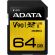 64GB SDXC ADATA Premier ONE, черен/жълт на супер цени