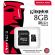 8GB microSDHC Kingston Industrial Grade + SD адаптер, черен изображение 3
