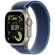 Apple Trail Loop за Apple Watch 49 мм, S/M, Blue/Bright Blue/Natural Titanium Finish изображение 2