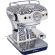 Ariete Espresso Machine Capri, бял/син изображение 2