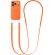 Apple Crossbody Strap, оранжев на супер цени
