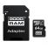 64GB microSDXC GOODRAM + SD Adapter, черен изображение 1