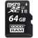 64GB microSDXC GOODRAM + SD Adapter, черен изображение 2