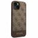 GUESS 4G Stripe за Apple iPhone 13/14, кафяв изображение 5