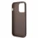 GUESS 4G Stripe за Apple iPhone 14 Pro, кафяв изображение 6