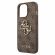 GUESS 4G Metal Logo за Apple iPhone 13 Pro Max, кафяв изображение 3