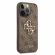 GUESS 4G Metal Logo за Apple iPhone 13 Pro Max, кафяв изображение 5