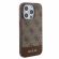 GUESS 4G Stripe за Apple iPhone 15 Pro, кафяв изображение 5