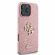 GUESS 4G Metal Logo Fixed Glitter за Apple iPhone 16 Pro Max, розов изображение 2