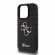 GUESS 4G Metal Logo Fixed Glitter за Apple iPhone 16 Pro, черен изображение 4