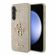GUESS Fixed Glitter 4G Metal Logo за Samsung Galaxy S23 FE, златист на супер цени