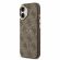 GUESS 4G Gold Frame MagSafe за Apple iPhone 17, кафяв изображение 4