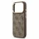 GUESS 4G Gold Frame MagSafe за Apple iPhone 17 Pro, кафяв изображение 5