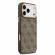GUESS 4G Gold Frame MagSafe за Apple iPhone 17 Pro Max, кафяв изображение 3