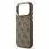 GUESS 4G Gold Frame MagSafe за Apple iPhone 17 Pro Max, кафяв изображение 5