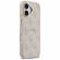 GUESS 4G Gold Frame за Apple iPhone 17, розов изображение 3