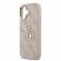 GUESS 4G Metal Logo Gold Frame за Apple iPhone 17, розов изображение 5