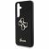 GUESS 4G Metal Logo Fixed Glitter за Samsung Galaxy S25, черен изображение 2