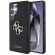 GUESS 4G Metal Logo Grained за Samsung Galaxy S25 Ultra, черен на супер цени