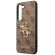 GUESS 4G Metal Logo за Samsung Galaxy S23, кафяв изображение 2