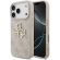 GUESS PU 4G Metal Logo за Apple iPhone 18 Pro / 17 Pro, бежов на супер цени