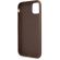 GUESS 4G Metal Logo за Apple iPhone 11, кафяв изображение 3