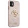 GUESS 4G Metal Logo за Apple iPhone 11, розов изображение 3