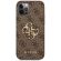 GUESS 4G Metal Logo за Apple iPhone 12/12 Pro, кафяв на супер цени