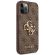 GUESS 4G Metal Logo за Apple iPhone 12/12 Pro, кафяв изображение 3
