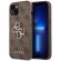 GUESS 4G Metal Logo за Apple iPhone 14, кафяв изображение 2
