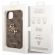GUESS 4G Metal Logo за Apple iPhone 14, кафяв изображение 3
