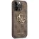 GUESS 4G Metal Logo за Apple iPhone 14 Pro, кафяв изображение 2
