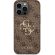 GUESS 4G Metal Logo за Apple iPhone 14 Pro Max, кафяв на супер цени