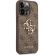 GUESS 4G Metal Logo за Apple iPhone 14 Pro Max, кафяв изображение 2