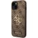 GUESS 4G Metal Logo за Apple iPhone 15, кафяв изображение 3