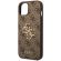 GUESS 4G Metal Logo за Apple iPhone 15, кафяв изображение 4