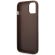 GUESS 4G Metal Logo за Apple iPhone 15, кафяв изображение 5