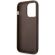 GUESS 4G Metal Logo за Apple iPhone 15 Pro, кафяв изображение 4