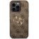 GUESS 4G Metal Logo за Apple iPhone 15 Pro Max, кафяв изображение 3