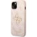 GUESS 4G Metal Logo за Apple iPhone 15, розов изображение 3