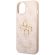 GUESS 4G Metal Logo за Apple iPhone 15, розов изображение 4